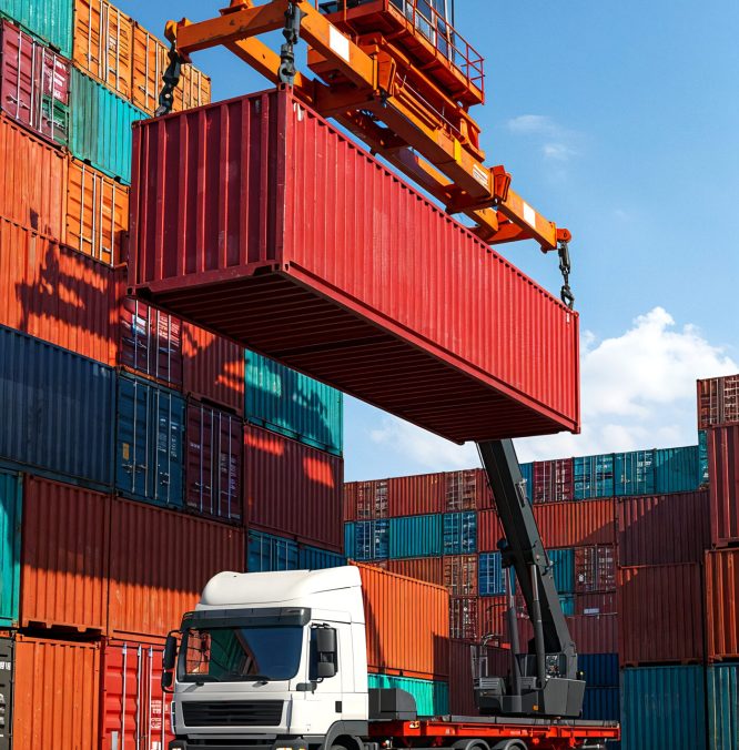 shipping-container-being-loaded-onto-truck-port